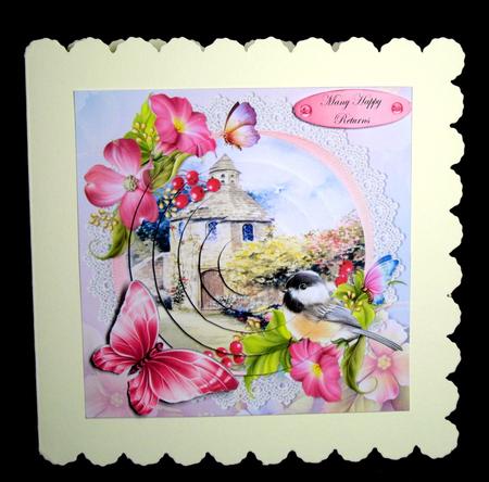 Dovecote Cottage with Winged Friends Pyramid by Dianne Jackson