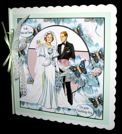 Beautiful Vintage Wedding Card by Dianne Jackson
