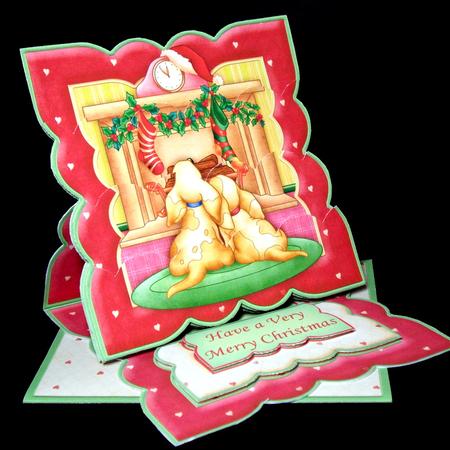 Waiting for Santa Easel Card Kit & Pyramage by Dianne Jackson
