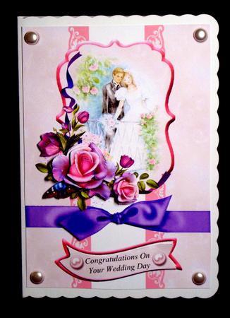 Romantic Wedding Card Front by Dianne Jackson