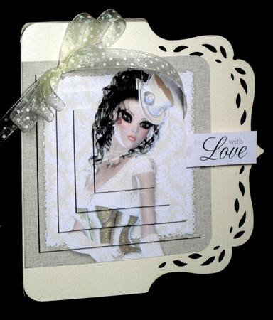 Beautiful Lady Portrait Pyramid by Dianne Jackson