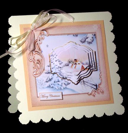 Vintage Hamlet Card Front with a Shaped Pyramid by Dianne Jackson