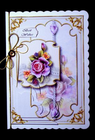 Majestic Blackberry Rose Corner Stacker Topper 2 by Dianne Jackson