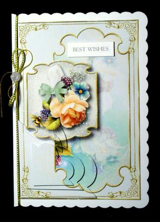 Majestic Bumble Bee Rose Corner Stacker Topper 2 by Dianne Jackson