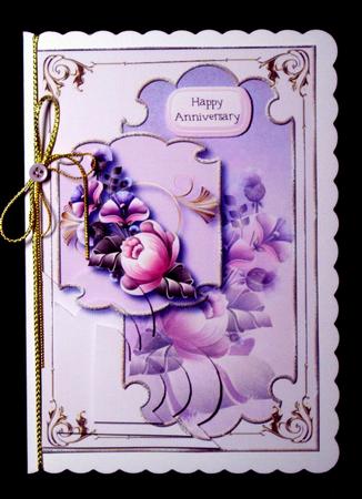 Majestic Cabbage Rose Corner Stacker Topper 3 by Dianne Jackson