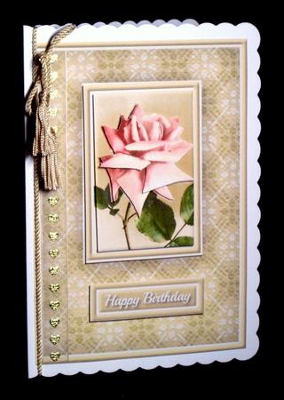 Pink Rose Quick Card by Dianne Jackson