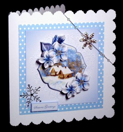 Winter Scene Card and Topper with Decoupage by Dianne Jackson