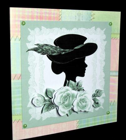 Cameo with Roses and Lace 2 by Dianne Jackson
