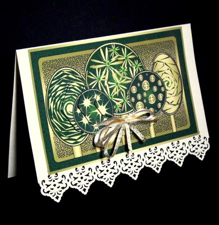 Metallic Forest Pyramid Green by Dianne Jackson