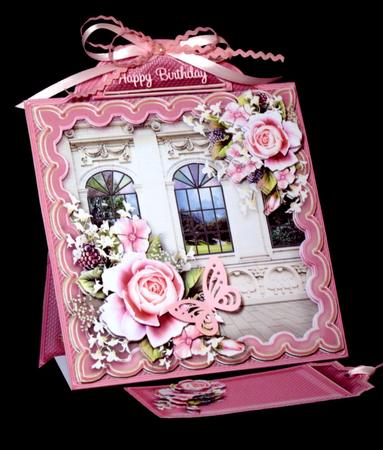 Triangular Base Kit Pink Roses by Dianne Jackson