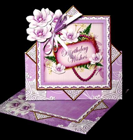 Lilac Magnolia Birthday Wishes Diamond Card Mini Kit by Dianne Jackson