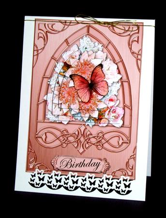 Butterfly Bouquet Fancy Arch Shaped Pyramid Sheet by Dianne Jackson