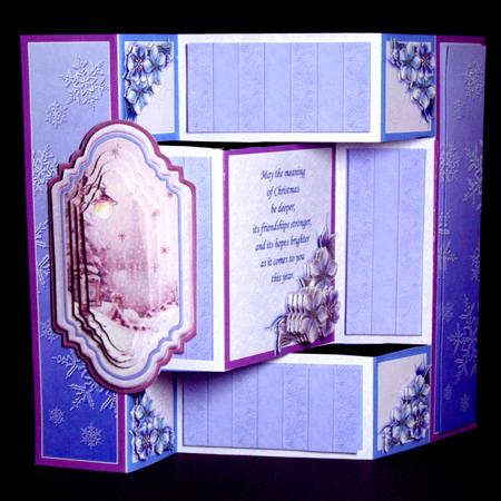Christmas Lamplight Tri Shutter Mini Card Kit by Dianne Jackson