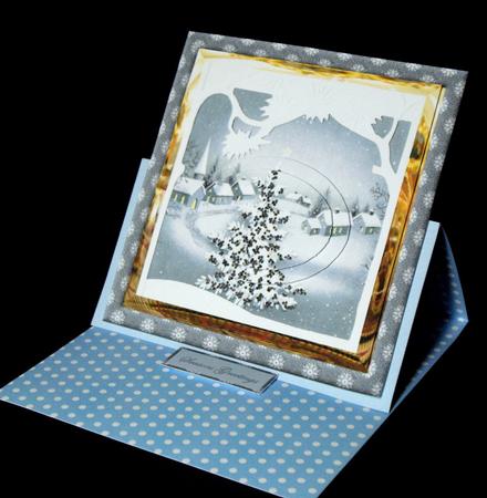Christmas Tree in the Village Card and Topper by Dianne Jackson