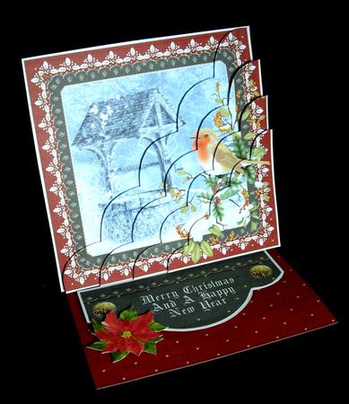 Christmas Wishing Well Easel Card Kit by Dianne Jackson