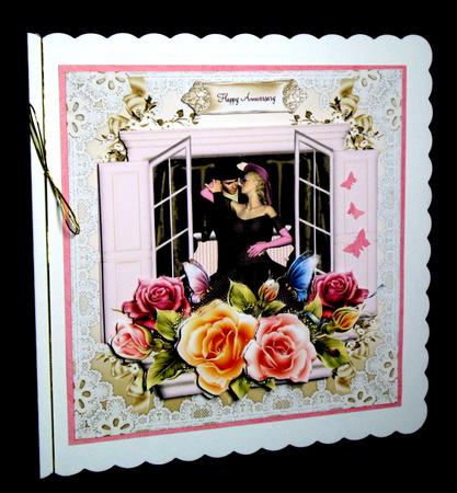 The Couple Window Box Card Front by Dianne Jackson