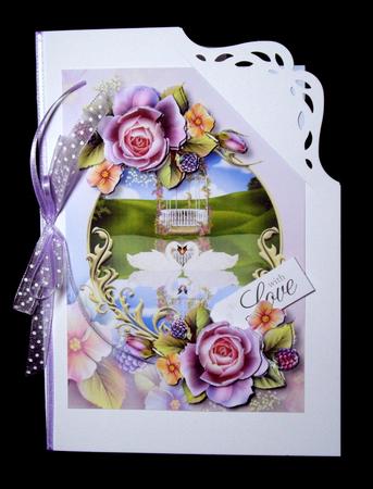 Swans & Gorgeous English Roses by Dianne Jackson