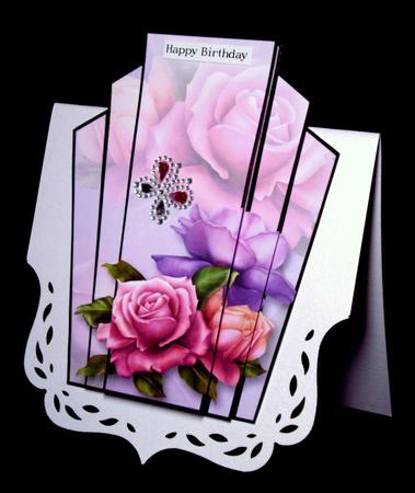 Art Deco Stacker Topper - Belle Epoque Roses by Dianne Jackson
