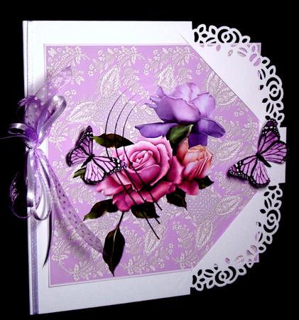 Roses Teardrop Card by Dianne Jackson