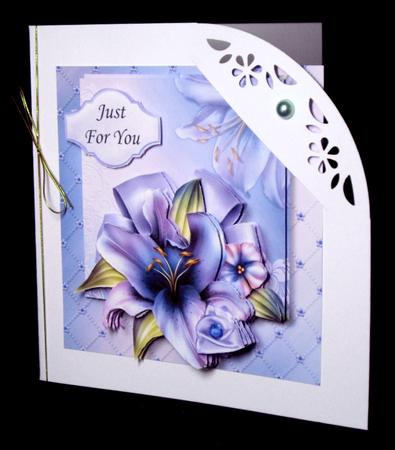 Beautiful Purple Lily Layered Topper by Dianne Jackson