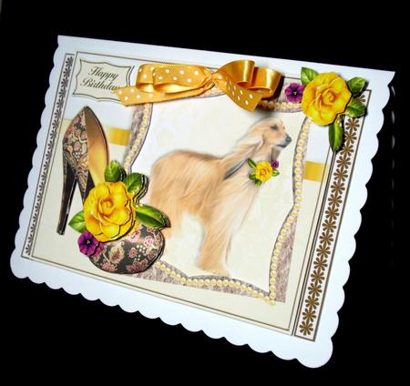 Puppies, Posies & Shoes Mini-kit - Afghan Hound by Dianne Jackson