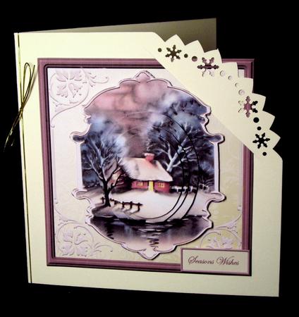 Vintage Christmas Snow in the Moonlight by Dianne Jackson