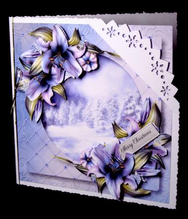 Gorgeous Wynter Lilies Snowy Scene by Dianne Jackson