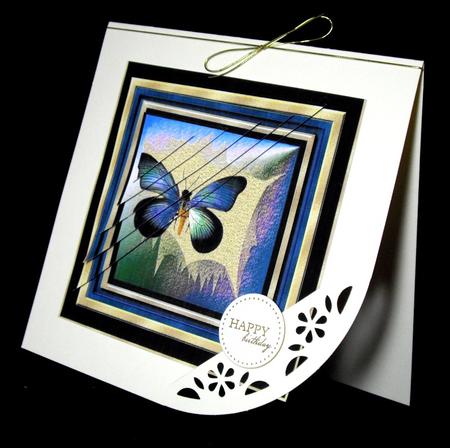 Butterfly Corner Pyramid Stacker Topper 1 by Dianne Jackson