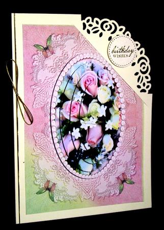 Roses & Butterflies with Oval Pyramage by Dianne Jackson