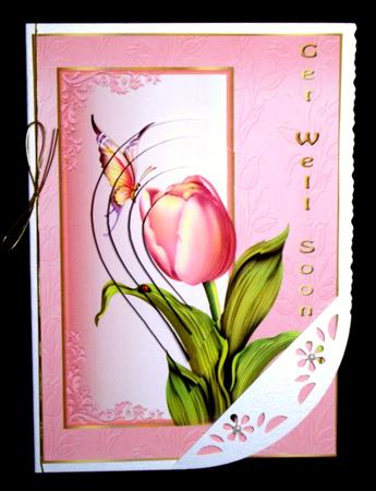 Floral Butterfly with Teardrop Pyramage by Dianne Jackson
