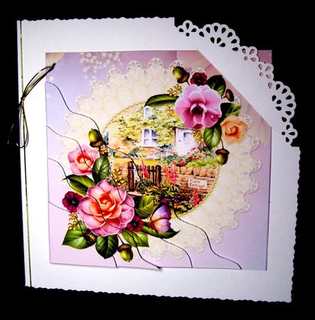Rose Cottage with Camellias Side Stacker by Dianne Jackson
