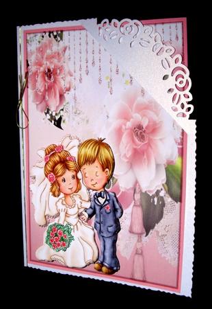 The Happy Couple with Tag and Decoupage by Dianne Jackson