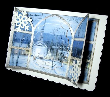 Evening Church View Through My Window by Dianne Jackson