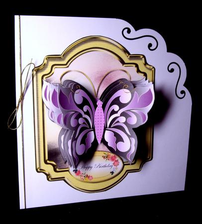 Grace Butterfly Double Layer Shaped Topper 3 by Dianne Jackson