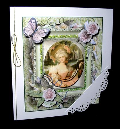 August Rose Lady Portrait Topper & Decoupage by Dianne Jackson