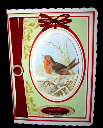 Beautiful Winter Robin Singing  by Dianne Jackson