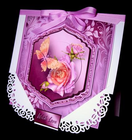 Butterfly and Roses Shaped Layer Card Mini Kit by Dianne Jackson