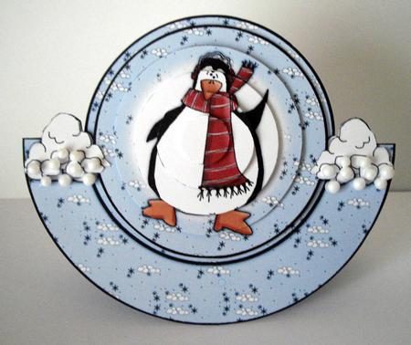 Christmas Penguin Wobble Card Kit by Dianne Jackson