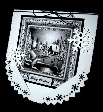 The Deer at the Water Hole Card with Topper by Dianne Jackson