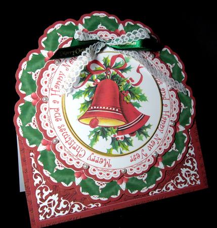 Cbells Merry Christmas Happy N Year Picture Doily C & E Kit by Dianne Jackson