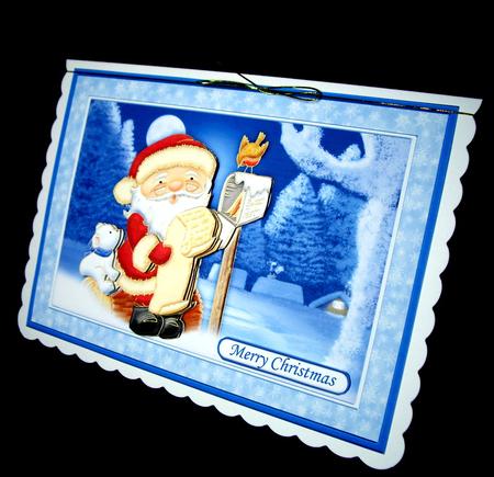 Santa's Post Christmas Card Topper & Decoupage by Dianne Jackson