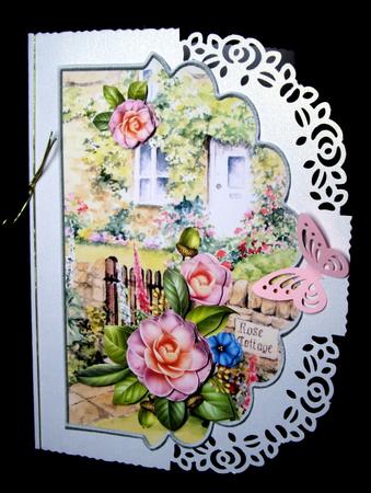 Scallop Topper Cottage & Camelias by Dianne Jackson