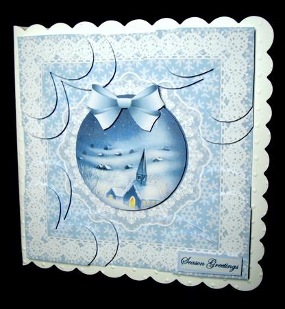 It's Christmas Eve Heart Shaped Quadro Corner Stacker by Dianne Jackson