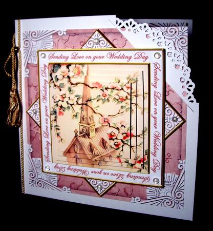Blossom Church Love on Weddingday Diamond Megacoupage Cf Kit by Dianne Jackson