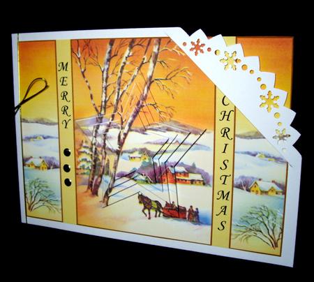 Vintage Snow Scene by Dianne Jackson