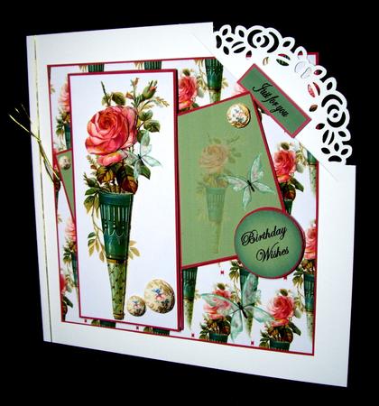 Roses and Butterflies Vintage by Dianne Jackson