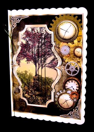 Masculine Time Pyramid Card Front by Dianne Jackson