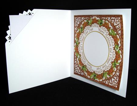 Snow Steeple Merry Christmas 8in Insert Panel by Dianne Jackson