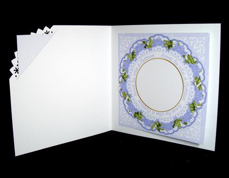 Blue Church Across the Miles 8in Insert Panel by Dianne Jackson