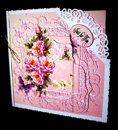 Pink Rose and Butterflies Mini Kit by Dianne Jackson